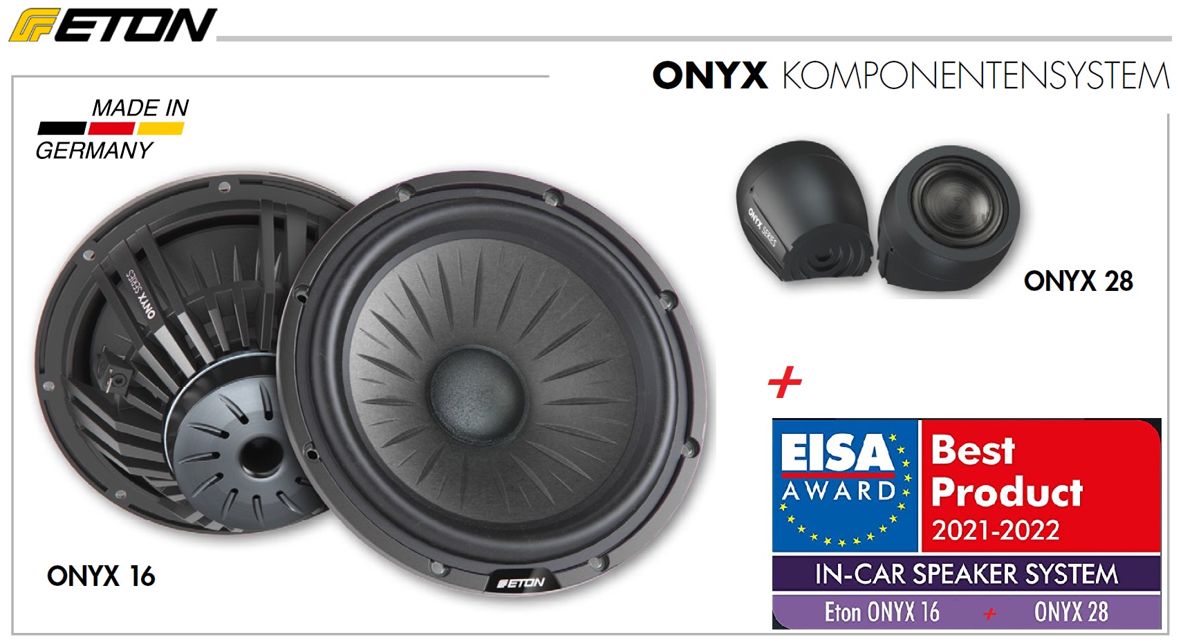 Eton ONYX High End 16,5 cm 2 Wege Compo Lautsprechersystem aktiv Eton ...